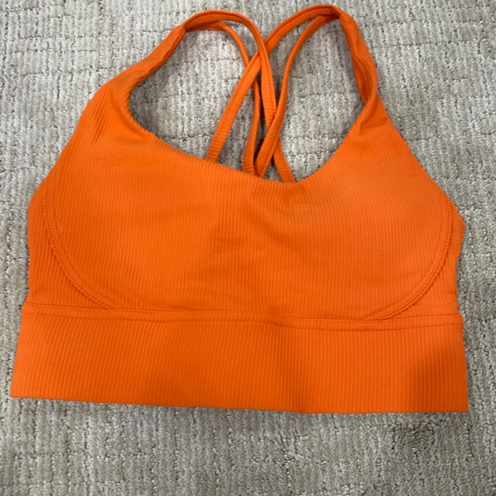 Orange Sports Bra